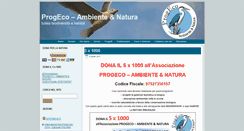 Desktop Screenshot of progeconatura.com